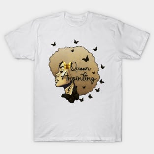 Black Butterfly Gold Goddess Anointing T-Shirt